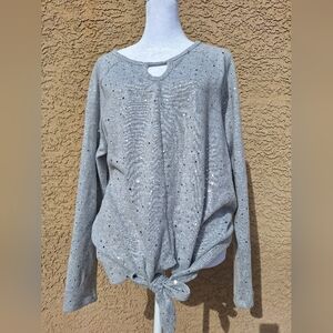 Gray Sparkling Knit